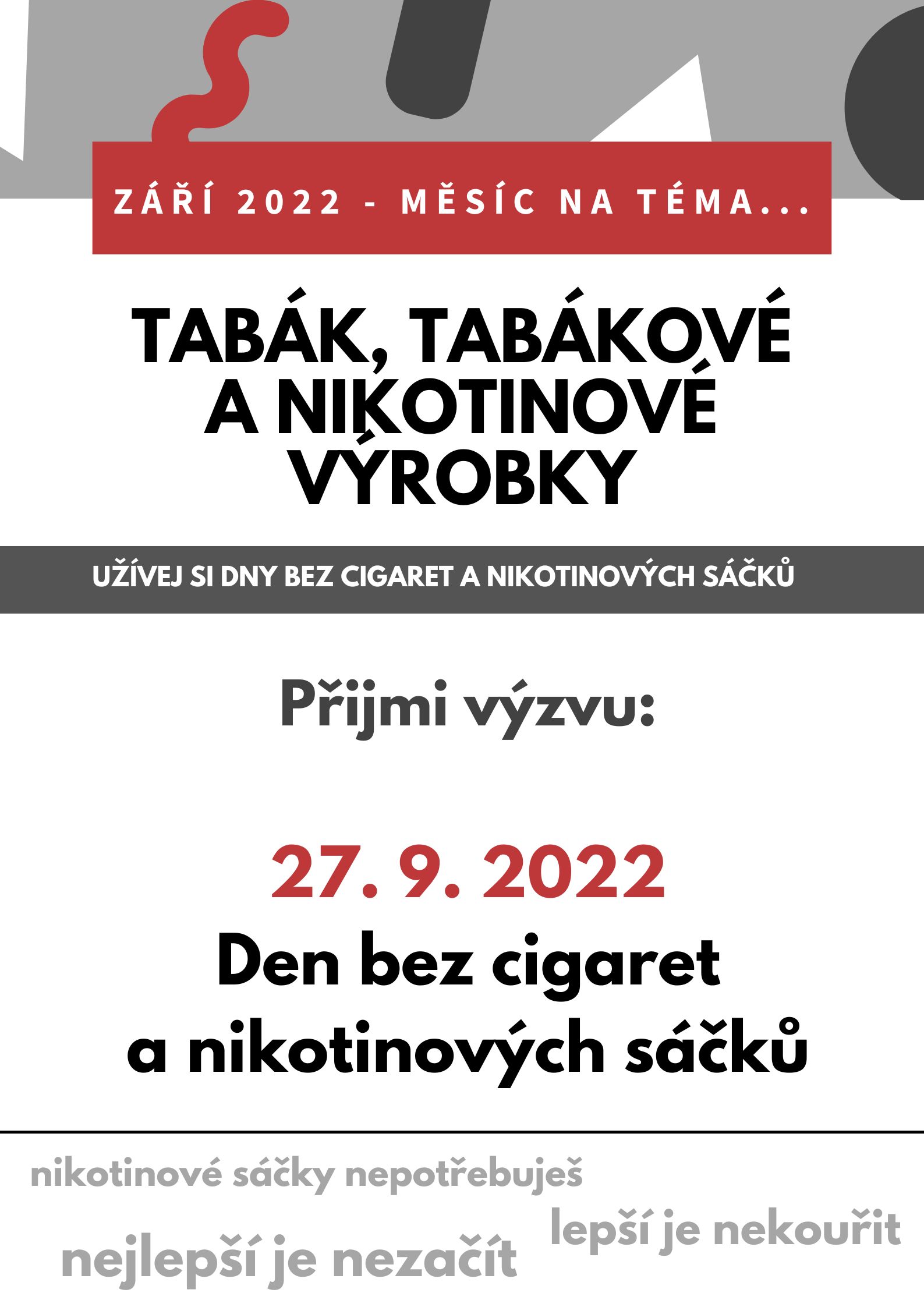 Září 2022 – měsíc na téma Tabák, tabákové a nikotinové výrobky | SPŠ 