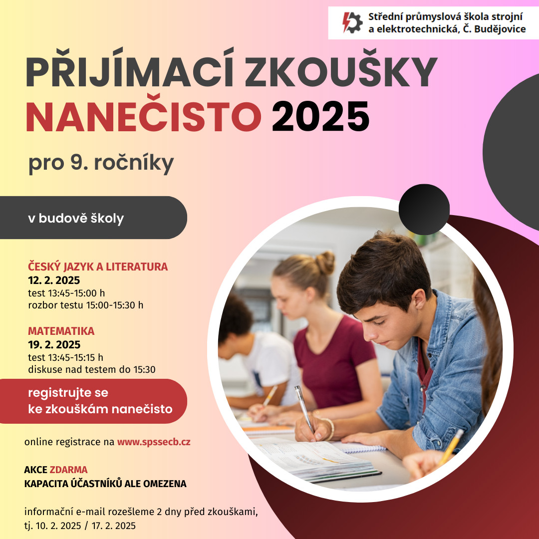 Prijimaci zkousky nanecisto - Přijímačky nanečisto 2025 - přihlašování